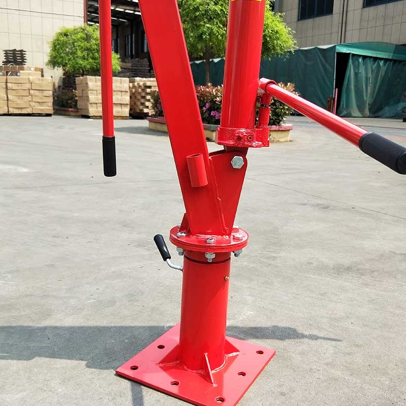 TDJ041312 Easy To Press Up Folding 2000lbs Hydraulic Shop Crane Using